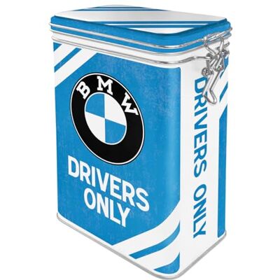 ART Retro Kaffeedose, 1,3 l, BMW – Drivers Only – Geschenk-Idee für BMW Accessoires Fans, Original Lizenzprodukt (OLP), Blech-Dose mit Aromadeckel, Werkstatt-Deko im Vintage Design ART Retro Kaffeedose, 1,3 l, BMW – Drivers Only – Geschenk-Idee für BMW Accessoires Fans, Original Lizenzprodukt (OLP), Blech-Dose mit Aromadeckel, Werkstatt-Deko im Vintage Design