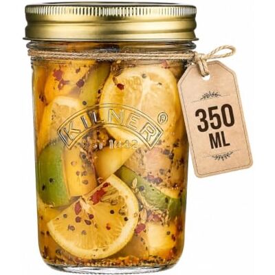 Kilner Weithals-Einkochglas 350 ml, Schraubdeckel, Vakuumversiegelung Kilner Weithals-Einkochglas 350 ml, Schraubdeckel, Vakuumversiegelung