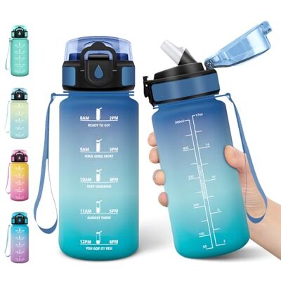 Motswedi Trinkflasche Kinder, 500ml, Kohlensäure Geeignet, Trinkflasche mit Strohhalm, Auslaufsicher, Wasserflasche, BPA-Frei, Flasche, Einhandöffnung, Trinkflaschen, für Schule, Fitness, Blau Grün Motswedi Trinkflasche Kinder, 500ml, Kohlensäure Geeignet, Trinkflasche mit Strohhalm, Auslaufsicher, Wasserflasche, BPA-Frei, Flasche, Einhandöffnung, Trinkflaschen, für Schule, Fitness, Blau Grün
