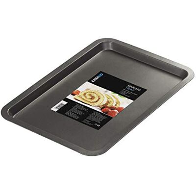 Chef Aid Antihaft-Backblech aus Karbonstahl – Vielseitiges Ofenblech für Pizza, Gebäck, Fleisch & Gemüse – Kühlschrank- & Gefrierschrankgeeignet – 43 x 29 cm – Schwarz Chef Aid Antihaft-Backblech aus Karbonstahl – Vielseitiges Ofenblech für Pizza, Gebäck, Fleisch & Gemüse – Kühlschrank- & Gefrierschrankgeeignet – 43 x 29 cm – Schwarz