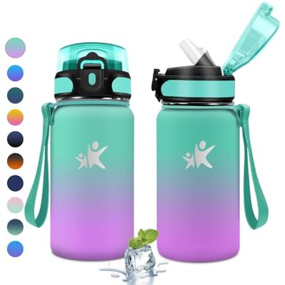 KollyKolla Trinkflasche Edelstahl 500ml, Isolierflasche mit Strohhalm, BPA-Frei, Kohlensäure Geeignet, Einhandöffnung, Vakuum Thermosflasche, Wasserflasche für Kinder, Sprudel, Camping, Picknick KollyKolla Trinkflasche Edelstahl 500ml, Isolierflasche mit Strohhalm, BPA-Frei, Kohlensäure Geeignet, Einhandöffnung, Vakuum Thermosflasche, Wasserflasche für Kinder, Sprudel, Camping, Picknick
