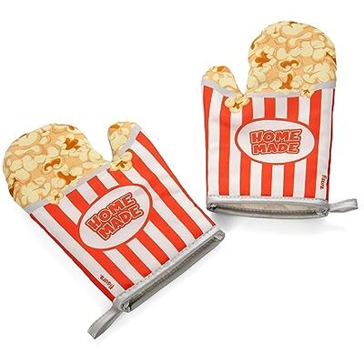 FISURA Ofenhandschuhe mit Ofenstempel. Original Backofenhandschuhe. Lustige Ofenhandschuhe aus Baumwolle.14 x 30. Baumwolle und Polyester (Popcorn, rot) FISURA Ofenhandschuhe mit Ofenstempel. Original Backofenhandschuhe. Lustige Ofenhandschuhe aus Baumwolle.14 x 30. Baumwolle und Polyester (Popcorn, rot)