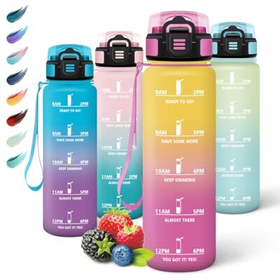Motswedi Trinkflasche mit Strohhalm, 1L BPA-Frei, Trinkflasche Sport, Auslaufsicher, Wasserflasche, Kohlensäure Geeignet, Trinkflaschen, Flasche für Yoga, Schule, Outdoors, Gelb Rosa Motswedi Trinkflasche mit Strohhalm, 1L BPA-Frei, Trinkflasche Sport, Auslaufsicher, Wasserflasche, Kohlensäure Geeignet, Trinkflaschen, Flasche für Yoga, Schule, Outdoors, Gelb Rosa