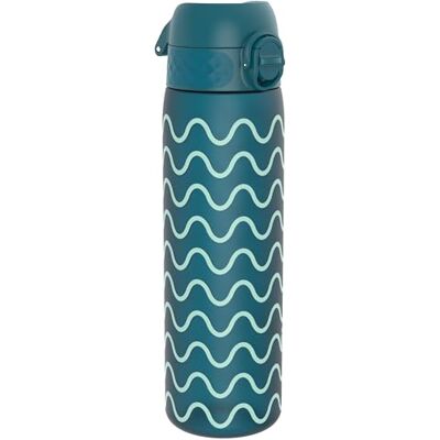ion8 Trinkflasche 500 ml Auslaufsicher Einhandöffnung Sichere Verriegelung Spülmaschinenfest BPA-frei Tragegriff Klappdeckel Leicht zu Reinigen, Klimaneutral, Wellen ion8 Trinkflasche 500 ml Auslaufsicher Einhandöffnung Sichere Verriegelung Spülmaschinenfest BPA-frei Tragegriff Klappdeckel Leicht zu Reinigen, Klimaneutral, Wellen
