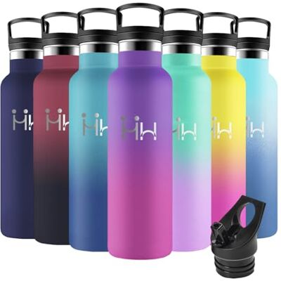 Motswedi Trinkflasche Edelstahl, 500ml BPA-Frei,Trinkflasche Kinder, Kalt&Warm, Thermosflasche, mit Strohhalm, Auslaufsicher, für Sport, Fitness, Outdoor, Dunkelviolett & Rosenrot Motswedi Trinkflasche Edelstahl, 500ml BPA-Frei,Trinkflasche Kinder, Kalt&Warm, Thermosflasche, mit Strohhalm, Auslaufsicher, für Sport, Fitness, Outdoor, Dunkelviolett & Rosenrot