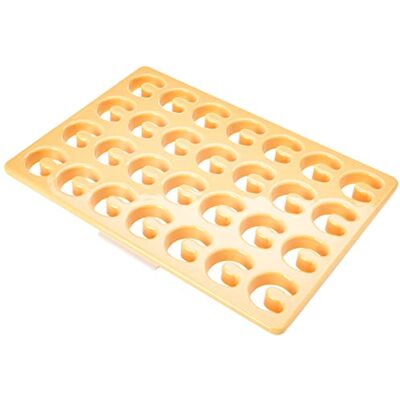 Tescoma DELICIA Ausstechform für Vanille-Kipferl Plätzchen für 28 Stück, mit Teigrest-Einlage, aus robustem Kunststoff, spülmaschinenfest Tescoma DELICIA Ausstechform für Vanille-Kipferl Plätzchen für 28 Stück, mit Teigrest-Einlage, aus robustem Kunststoff, spülmaschinenfest