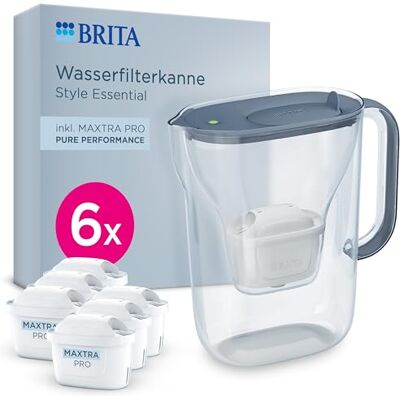Brita Wasserfilter Kanne Style Essential, 6x MAXTRA PRO Pure Performance Brita Wasserfilter Kanne Style Essential, 6x MAXTRA PRO Pure Performance
