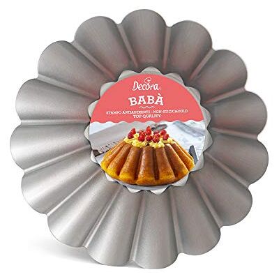 Decora 0075029 ANTIHAFT-KUCHENFORM BABA' 24 X 8 H CM, grau Decora 0075029 ANTIHAFT-KUCHENFORM BABA' 24 X 8 H CM, grau