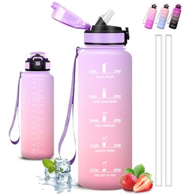 Grsta Trinkflasche- 1 5 liter- Trinkflasche Sport, Wasserflasche mit Strohhalm, Leicht zu Reinigen, Flasche Auslaufsicher, Kann mit dir Tragen, Wasserflasche Erwachsene, Wasserflasche für Fitness, Sport Grsta Trinkflasche- 1 5 liter- Trinkflasche Sport, Wasserflasche mit Strohhalm, Leicht zu Reinigen, Flasche Auslaufsicher, Kann mit dir Tragen, Wasserflasche Erwachsene, Wasserflasche für Fitness, Sport
