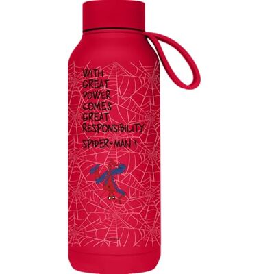 Quokka SOLID X MARVEL Thermosflasche aus Edelstahl, doppelwandig, mit Aufhänger, Spider-Man Great Power Quokka SOLID X MARVEL Thermosflasche aus Edelstahl, doppelwandig, mit Aufhänger, Spider-Man Great Power