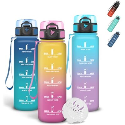 Grsta Trinkflasche 500ml, Trinkflasche Kinder mit Filter und Schnürung, Sichere Verriegelung, Auslaufsichere Wasserflasche, Flasche mit Zeitmarkierung für Wandern, Sprudel, Joggen Grsta Trinkflasche 500ml, Trinkflasche Kinder mit Filter und Schnürung, Sichere Verriegelung, Auslaufsichere Wasserflasche, Flasche mit Zeitmarkierung für Wandern, Sprudel, Joggen