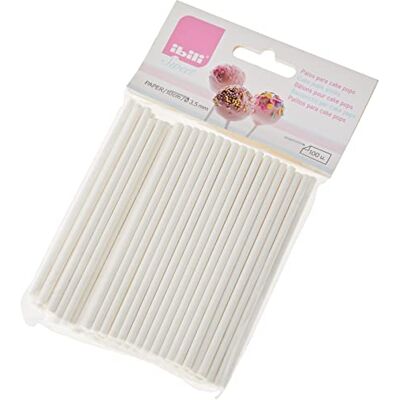 IBILI Palos para Cake POPS 10 cm X 100 PC 3,50, Weiß IBILI Palos para Cake POPS 10 cm X 100 PC 3,50, Weiß