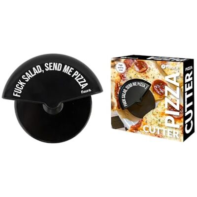 FISURA – Origineller Pizzaschneider "f*ck salad". Lustiger Pizzaschneider mit Rad. Originelles Pizzamesser aus Edelstahl und ABS. Maße: 7,5 x 5,5 Zentimeter. FISURA – Origineller Pizzaschneider "f*ck salad". Lustiger Pizzaschneider mit Rad. Originelles Pizzamesser aus Edelstahl und ABS. Maße: 7,5 x 5,5 Zentimeter.