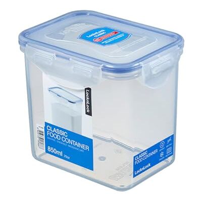 LocknLock CLASSIC Frischhaltedose, 850 ml, 13,5 x 10,2 x 11,8 cm, 100% luft- und wasserdichte Vorratsdose, Spülmaschinen-, und Mikrowellengeeignet, BPA-Frei, 4-fach Sicherheits-Verschluss LocknLock CLASSIC Frischhaltedose, 850 ml, 13,5 x 10,2 x 11,8 cm, 100% luft- und wasserdichte Vorratsdose, Spülmaschinen-, und Mikrowellengeeignet, BPA-Frei, 4-fach Sicherheits-Verschluss