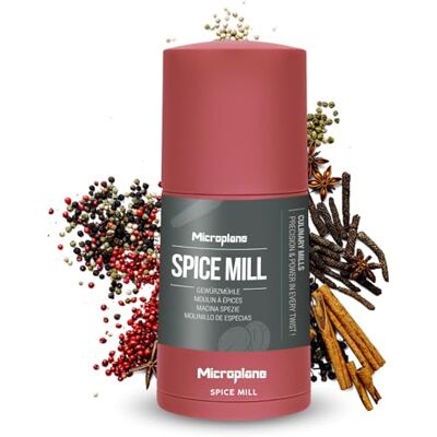 Microplane Gewürzmühle 2in1 – Lippenstift Pink Manuelle Mühle mit rasiermesserscharfer Edelstahlklinge Reibt Muskatnuss, Zimt, Tonkabohne, LangenPfeffer, Nüsse & mehr Microplane Gewürzmühle 2in1 – Lippenstift Pink Manuelle Mühle mit rasiermesserscharfer Edelstahlklinge Reibt Muskatnuss, Zimt, Tonkabohne, LangenPfeffer, Nüsse & mehr