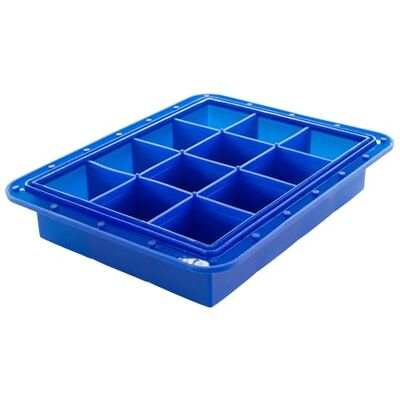 Lurch 240765 Ice Former Arctic Würfel 5cm blau Eiswürfelform für 12 Eiswürfel mit transparentem Deckel blau Lurch 240765 Ice Former Arctic Würfel 5cm blau Eiswürfelform für 12 Eiswürfel mit transparentem Deckel blau
