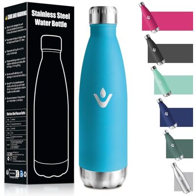 HoneyHolly Trinkflasche Edelstahl 750Ml, 18/8 Edelstahl, Thermosflasche, BPA-frei, Trinkflasche Sport, Doppelwandig Vakuumisoliert, Flasche für Outdoor, Camping, Picknick Himmelblau HoneyHolly Trinkflasche Edelstahl 750Ml, 18/8 Edelstahl, Thermosflasche, BPA-frei, Trinkflasche Sport, Doppelwandig Vakuumisoliert, Flasche für Outdoor, Camping, Picknick Himmelblau