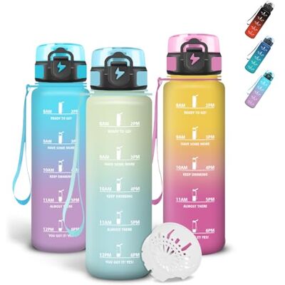 Grsta Trinkflasche 500ml, Trinkflasche Kinder mit Filter und Schnürung, Auslaufsichere Wasserflasche, Sichere Verriegelung, Flasche mit Zeitmarkierung für Wandern, Reisen, Travel Grsta Trinkflasche 500ml, Trinkflasche Kinder mit Filter und Schnürung, Auslaufsichere Wasserflasche, Sichere Verriegelung, Flasche mit Zeitmarkierung für Wandern, Reisen, Travel
