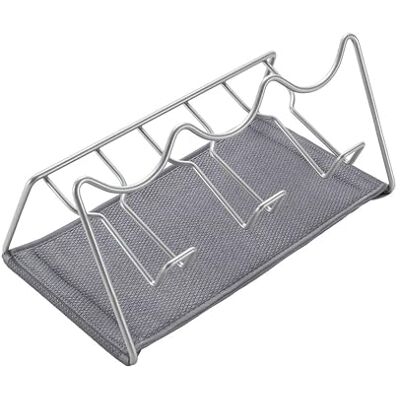 Metaltex Sodatex 3 Flaschenhalter für 3 Flaschen mit Deckelhalter und Auffangtuch, Grau Metaltex Sodatex 3 Flaschenhalter für 3 Flaschen mit Deckelhalter und Auffangtuch, Grau