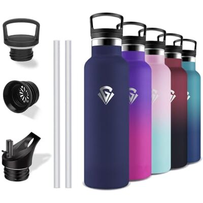 Grsta Thermosflasche- 0 5 liter- Trinkflasche Edelstahl, mit Strohhalm, BPA-Frei, Auslaufsicher, Wasserflasche Doppelwandig, Flasche für Schule, Camping, Büro, Reisen, Läuft Grsta Thermosflasche- 0 5 liter- Trinkflasche Edelstahl, mit Strohhalm, BPA-Frei, Auslaufsicher, Wasserflasche Doppelwandig, Flasche für Schule, Camping, Büro, Reisen, Läuft
