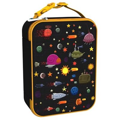 ion8 Premium Lunch-Tasche, 3-Seitiger Reißverschluss, Flaschen-Netztasche, Namensschild, Lebensmittelechte Isolierung, Abwischbar, Waschmaschinenfest, Raumschiffe ion8 Premium Lunch-Tasche, 3-Seitiger Reißverschluss, Flaschen-Netztasche, Namensschild, Lebensmittelechte Isolierung, Abwischbar, Waschmaschinenfest, Raumschiffe