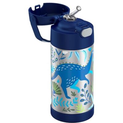 Thermos kids FUNTAINER flasche 0,35 l, 12 h kalt, dinosaur Mit Strohhalm, Edelstahl-Isolierflasche, absolut dicht bei stillen Getränken, für Schule, Kindergarten & Pause, Dinosaurier Thermos kids FUNTAINER flasche 0,35 l, 12 h kalt, dinosaur Mit Strohhalm, Edelstahl-Isolierflasche, absolut dicht bei stillen Getränken, für Schule, Kindergarten & Pause, Dinosaurier