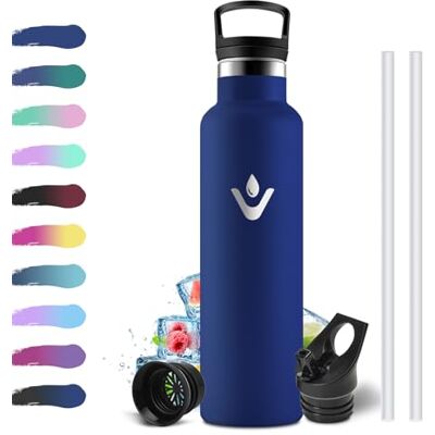 KollyKolla Trinkflasche Edelstahl 750ml, Thermosflasche BPA-Frei, Auslaufsichere Isolierflasche Doppelwandig, Wasserflasche Kohlensaeure Geeignet, Isolierflasche für Fitness, Schule, Outdoor, Erwachsener KollyKolla Trinkflasche Edelstahl 750ml, Thermosflasche BPA-Frei, Auslaufsichere Isolierflasche Doppelwandig, Wasserflasche Kohlensaeure Geeignet, Isolierflasche für Fitness, Schule, Outdoor, Erwachsener