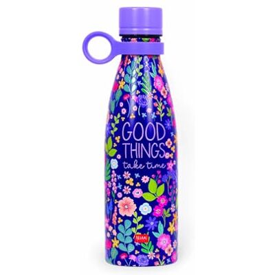 LEGAMI Thermosflasche Hot&Cold, Flowers, 500 ml, luftdichter Verschluss, 12 Stunden heiße Getränke, 24 Stunden kalte Getränke, Abnehmbarer Silikongriff, aus Edelstahl, BPA-frei LEGAMI Thermosflasche Hot&Cold, Flowers, 500 ml, luftdichter Verschluss, 12 Stunden heiße Getränke, 24 Stunden kalte Getränke, Abnehmbarer Silikongriff, aus Edelstahl, BPA-frei