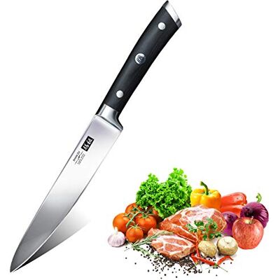 SHAN ZU Japanisches Kochmesser 15cm Allzweckmesser Universalmesser, Profi Messer Scharfe Küchenmesser Chefmesser aus Hochwertigem Edelstahl Allzweckmesser Ergonomischer Griff Geschenkbox SHAN ZU Japanisches Kochmesser 15cm Allzweckmesser Universalmesser, Profi Messer Scharfe Küchenmesser Chefmesser aus Hochwertigem Edelstahl Allzweckmesser Ergonomischer Griff Geschenkbox