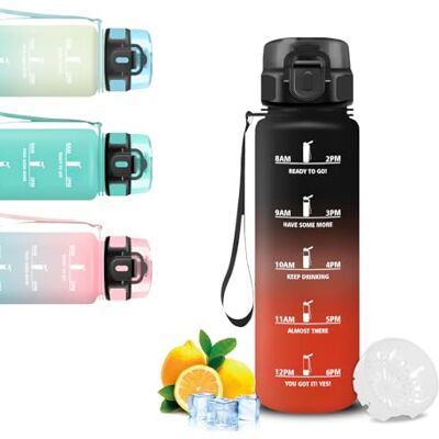 Mujigaga Trinkflasche Kinder- 0 5 liter- Wasserflasche, Trinkflasche mit Uhrzeit, Wasserflasche mit Sichere Verriegelung, Leicht zu Tragen, Kinder Flasche für Schule, Outdoor, Camping, Running, Fitness, Büro Mujigaga Trinkflasche Kinder- 0 5 liter- Wasserflasche, Trinkflasche mit Uhrzeit, Wasserflasche mit Sichere Verriegelung, Leicht zu Tragen, Kinder Flasche für Schule, Outdoor, Camping, Running, Fitness, Büro
