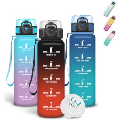 Grsta Trinkflasche 500ml Auslaufsichere, Trinkflasche Kinder mit Filter und Schnürung, Sichere Verriegelung, Wasserflasche mit Zeitmarkierung, Flasche für Outdoor, Reisen, Travel Grsta Trinkflasche 500ml Auslaufsichere, Trinkflasche Kinder mit Filter und Schnürung, Sichere Verriegelung, Wasserflasche mit Zeitmarkierung, Flasche für Outdoor, Reisen, Travel