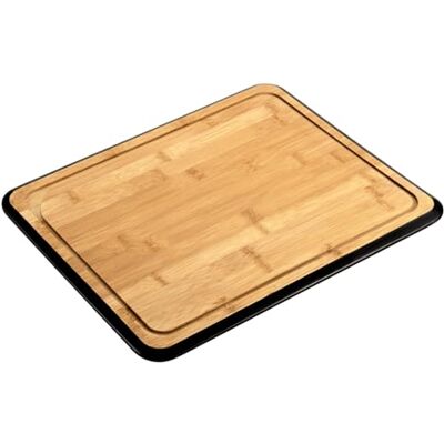 Kesper Schneidbrett, Material: Bambus, Maße: 40 x 30 x 1,6 cm, Farbe: Braun, Schwarz 58290 Kesper Schneidbrett, Material: Bambus, Maße: 40 x 30 x 1,6 cm, Farbe: Braun, Schwarz 58290