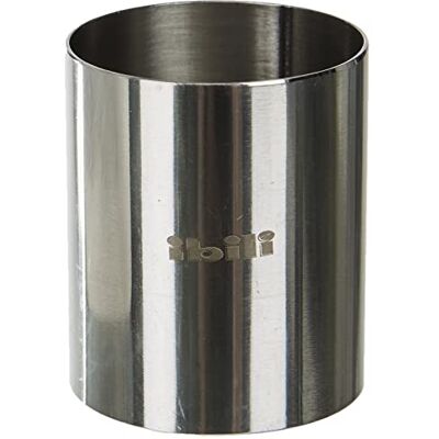 IBILI Clasica Dessertring, Tortenring, Kuchenring, rund, 4,5 cm Höhe, 4 cm Durchmesser, 1 Stück, Silber IBILI Clasica Dessertring, Tortenring, Kuchenring, rund, 4,5 cm Höhe, 4 cm Durchmesser, 1 Stück, Silber
