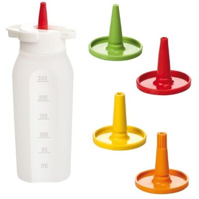 Tescoma Dosierflasche PRESTO 250 ml, 4 Tüllen Tescoma Dosierflasche PRESTO 250 ml, 4 Tüllen