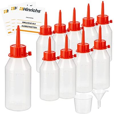 Hinrichs 10 x100 ml Liquid Tropfflasche mit Trichter Messbecher 10 Etiketten Flüssigkeiten dosieren aufbewahren LDPE-Qualität 100ml Liquid Flaschen Squeeze Bottle Liquid Flasche Hinrichs 10 x100 ml Liquid Tropfflasche mit Trichter Messbecher 10 Etiketten Flüssigkeiten dosieren aufbewahren LDPE-Qualität 100ml Liquid Flaschen Squeeze Bottle Liquid Flasche