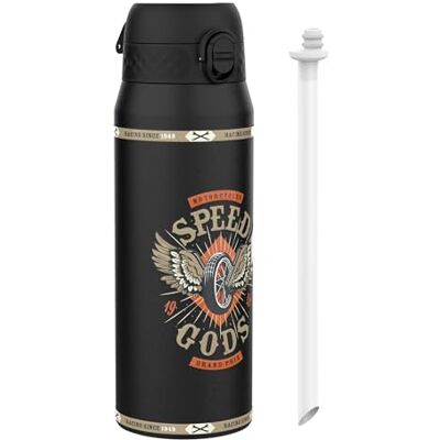 ion8 MotoGP Geschwindigkeit Vakuumisolierte Edelstahl-Trinkflasche, 750ml (24oz), Auslaufsicher, Einhandöffnung, Sichere Verriegelung, Spülmaschinenfest, Tragegriff, Langlebig, Ideal für Sport ion8 MotoGP Geschwindigkeit Vakuumisolierte Edelstahl-Trinkflasche, 750ml (24oz), Auslaufsicher, Einhandöffnung, Sichere Verriegelung, Spülmaschinenfest, Tragegriff, Langlebig, Ideal für Sport