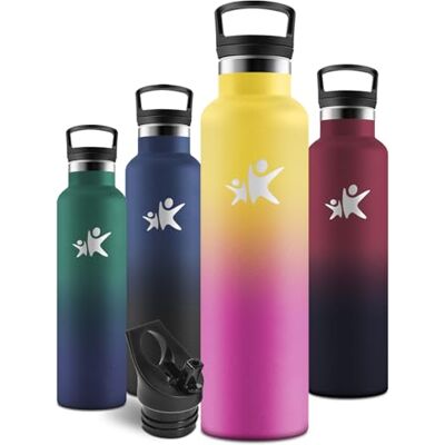 Motswedi Trinkflasche Edelstahl 1l, Auslaufsicher, Thermosflasche, Trinkflasche mit Strohhalm, Kohlensäure Geeignet, Isolierte Flasche, Wasserflasche 1l, für Fitness, Reisen, Wandern, Gelb & Rosenrot Motswedi Trinkflasche Edelstahl 1l, Auslaufsicher, Thermosflasche, Trinkflasche mit Strohhalm, Kohlensäure Geeignet, Isolierte Flasche, Wasserflasche 1l, für Fitness, Reisen, Wandern, Gelb & Rosenrot