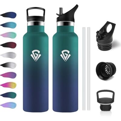KollyKolla Trinkflasche Edelstahl 750ml, Thermoskanne BPA-Frei, Metall Wasserflasche Doppelwandig Isoliert, Auslaufsichere Wasserflasche Kohlensaeure Geeignet, für Fitness, Schule, Outdoor, Camping, Fahhrad KollyKolla Trinkflasche Edelstahl 750ml, Thermoskanne BPA-Frei, Metall Wasserflasche Doppelwandig Isoliert, Auslaufsichere Wasserflasche Kohlensaeure Geeignet, für Fitness, Schule, Outdoor, Camping, Fahhrad