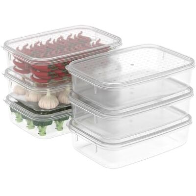 Cetomo 1.1L*6 Gefrierdosen, Frischhaltedosen, Gefrierbehälter mit Deckel, Behälter Gefrierschrank fur Kühlschrank, Gefriergeeignet, Mikrowellengeeignet, BPA-freier Kunststoff, Klar, 1.1L-6er Set Cetomo 1.1L*6 Gefrierdosen, Frischhaltedosen, Gefrierbehälter mit Deckel, Behälter Gefrierschrank fur Kühlschrank, Gefriergeeignet, Mikrowellengeeignet, BPA-freier Kunststoff, Klar, 1.1L-6er Set