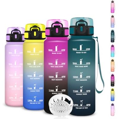 Grsta Trinkflasche- 0 5 liter- Wasserflasche, Flasche mit Zeitmarkierung und Filter, Trinkflasche Kohlensäure Geeignet, Leicht zu Reinigen, Wasserflasche für Schule, Outdoor, Running, Kinder, Camping Grsta Trinkflasche- 0 5 liter- Wasserflasche, Flasche mit Zeitmarkierung und Filter, Trinkflasche Kohlensäure Geeignet, Leicht zu Reinigen, Wasserflasche für Schule, Outdoor, Running, Kinder, Camping