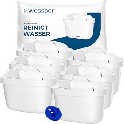 Wessper wasserfilter kartuschen, zusätzlicher für PIN Brita kanne 6 Stück Wessper wasserfilter kartuschen, zusätzlicher für PIN Brita kanne 6 Stück