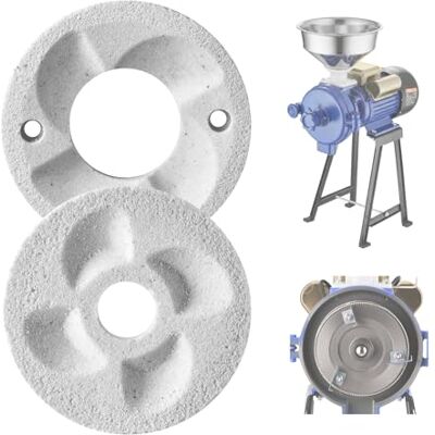 VEVOR Ersatz-Mahlscheiben 2er Set für Elektrische Getreidemühle GM-002, Mahlplatten für Trocken- und Nassmahlung, Passend für Mais, Getreide & Gewürze, Mahlscheiben (14 x 14 cm) aus Marmor VEVOR Ersatz-Mahlscheiben 2er Set für Elektrische Getreidemühle GM-002, Mahlplatten für Trocken- und Nassmahlung, Passend für Mais, Getreide & Gewürze, Mahlscheiben (14 x 14 cm) aus Marmor