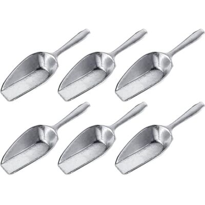 Westmark Gewürzschaufeln Hygia – 6 praktische Mini-Schaufeln zum sauberen Dosieren von trockenen Zutaten wie Zucker und Gewürzen oder Tierfutter und Süßigkeiten – 3,5 ml, Silber Westmark Gewürzschaufeln Hygia – 6 praktische Mini-Schaufeln zum sauberen Dosieren von trockenen Zutaten wie Zucker und Gewürzen oder Tierfutter und Süßigkeiten – 3,5 ml, Silber