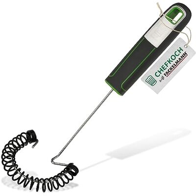 FACKELMANN CHEFKOCH Spiralbesen Premium – Perfekt für Eischnee, Sahne & Co – Silikonummantelte Edelstahldrähte auch für beschichtetes Kochgeschirr – Länge: 26 cm FACKELMANN CHEFKOCH Spiralbesen Premium – Perfekt für Eischnee, Sahne & Co – Silikonummantelte Edelstahldrähte auch für beschichtetes Kochgeschirr – Länge: 26 cm