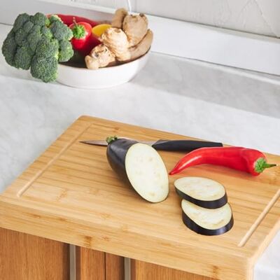 KARACA Lalin Bambus Schneidebrett Holz Groß 30 x 40 x 2 cm Schneidebretter für Arbeitsplatte, Servierbrett & Holzbrett Küche, Brotzeitbrett, Hackbrett, Bambusbrett Massiv, Wooden Cutting Board KARACA Lalin Bambus Schneidebrett Holz Groß 30 x 40 x 2 cm Schneidebretter für Arbeitsplatte, Servierbrett & Holzbrett Küche, Brotzeitbrett, Hackbrett, Bambusbrett Massiv, Wooden Cutting Board