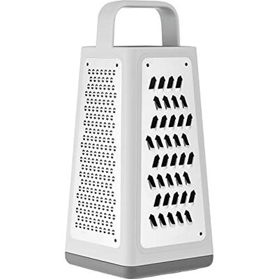 ZWILLING Z-Cut Vierkant-Standreibe, Auffangschale, Edelstahlklinge, Spülmaschinengeeignet, Grau ZWILLING Z-Cut Vierkant-Standreibe, Auffangschale, Edelstahlklinge, Spülmaschinengeeignet, Grau