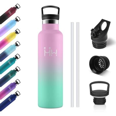KollyKolla Trinkflasche Edelstahl 750ml, Thermosflasche Kohlensäure Geeignet, Auslaufsichere Isolierflasche mit Strohhalm, BPA-Frei, Vakuum Thermosflasche, Wasserflasche für Erwachsene, Uni, Sport, Büro KollyKolla Trinkflasche Edelstahl 750ml, Thermosflasche Kohlensäure Geeignet, Auslaufsichere Isolierflasche mit Strohhalm, BPA-Frei, Vakuum Thermosflasche, Wasserflasche für Erwachsene, Uni, Sport, Büro