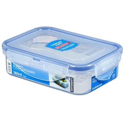 LocknLock CLASSIC Frischhaltedose 360 ml 15,1 x 10,8 x 4,5 cm 100 % luft- und wasserdichte Vorratsdose Spülmaschinen-, und Mikrowellengeeignet BPA-Frei 4-fach Sicherheits-Verschluss LocknLock CLASSIC Frischhaltedose 360 ml 15,1 x 10,8 x 4,5 cm 100 % luft- und wasserdichte Vorratsdose Spülmaschinen-, und Mikrowellengeeignet BPA-Frei 4-fach Sicherheits-Verschluss