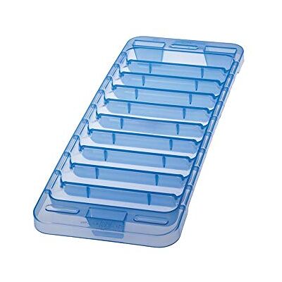 Snips , Eiswürfelform für Getränke, 10 längliche Eisstäbchen, Gelb oder Blau, Hergestellt in Italien, BPA- und phthalatfrei Snips , Eiswürfelform für Getränke, 10 längliche Eisstäbchen, Gelb oder Blau, Hergestellt in Italien, BPA- und phthalatfrei