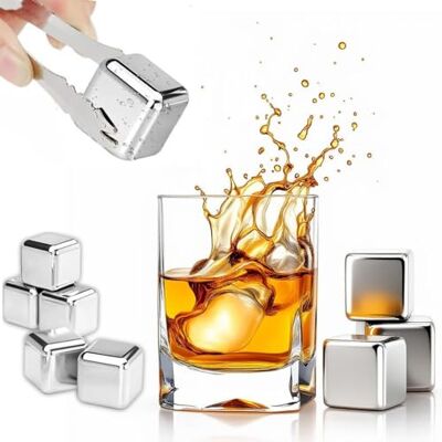 REIDEA Whisky Steine, Eingefroren Eiswürfel, Wiederverwendbare Kühlsteine, Zum Kühlen von Whiskey oder Wein, Geschenke für Cocktail/Whiskyliebhaber, Barzubehör (8 Stück) REIDEA Whisky Steine, Eingefroren Eiswürfel, Wiederverwendbare Kühlsteine, Zum Kühlen von Whiskey oder Wein, Geschenke für Cocktail/Whiskyliebhaber, Barzubehör (8 Stück)